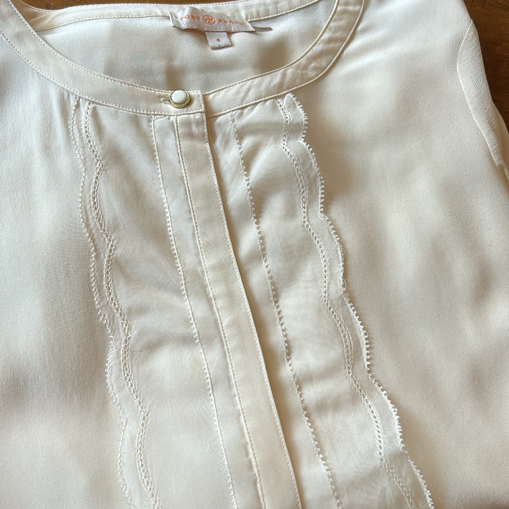 Elegant Cream Women's Top